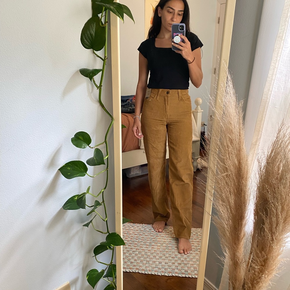 Levi's Tan Corduroy Baggy Pants